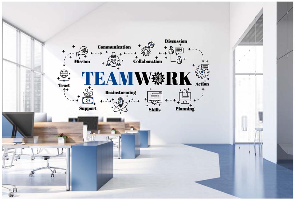 decal dán tường trang trí văn phòng công ty