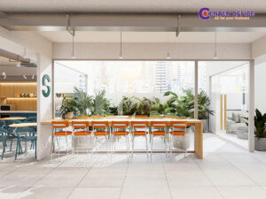 Không gian tại văn phòng trọn gói Serepok Điện Biên Phủ